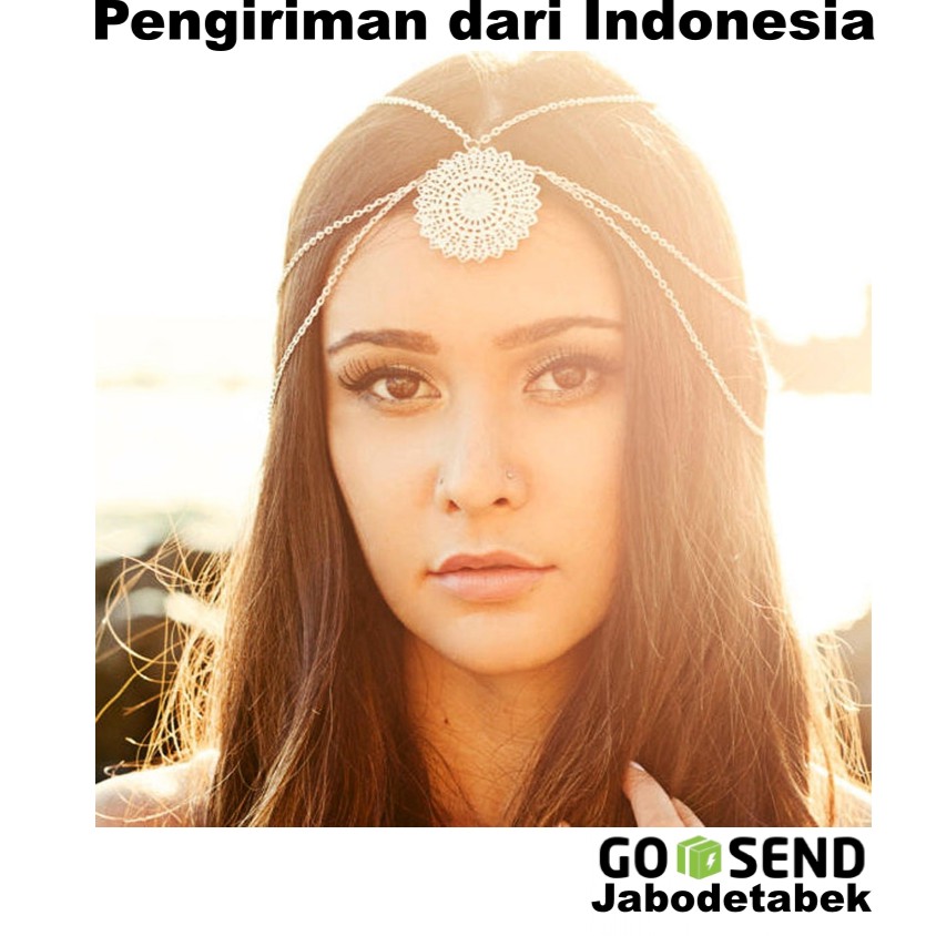 Headband Headchain Boho Bohemian Ikat kepala Rambut Crown Hijab