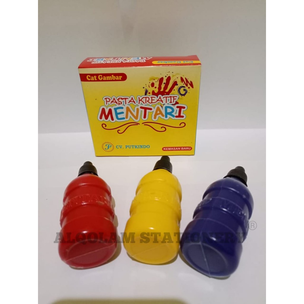 

Adawaat SATU PACK ( 3 WARNA x 50ml ) Pasta Kreatif Mentari Cat Gambar Cat Finger Painting