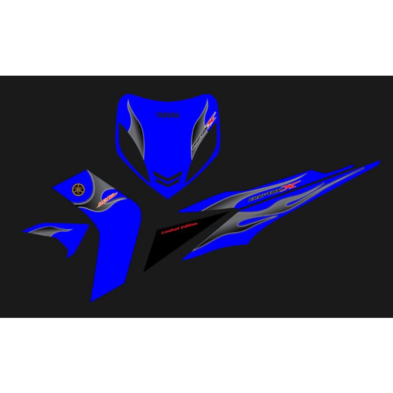 STRIPING STICKER TRANSPARAN JUPITER MX OLD CUSTOM CRYPTON X