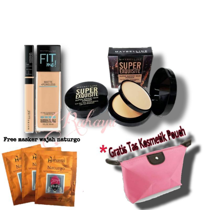 Paket Kosemtik Maybelline Lengkap / Paket Kosmetik Maybelline Murah / Paket Kosmetik Fit Me