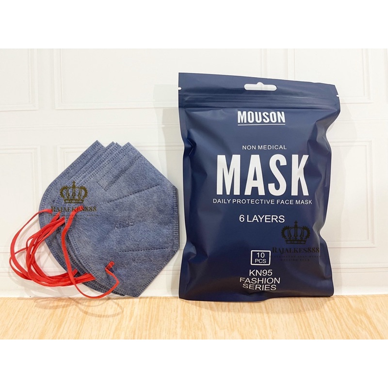 MASKER PREMIUM KN95 MOUSON ISI 10 5PLY MURAH BAGUS ORIGINAL