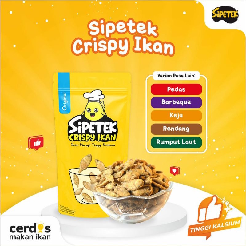 

si petek crispy ikan untuk lauk dan cemilan sehat | SI PETEK CRISPY IKAN