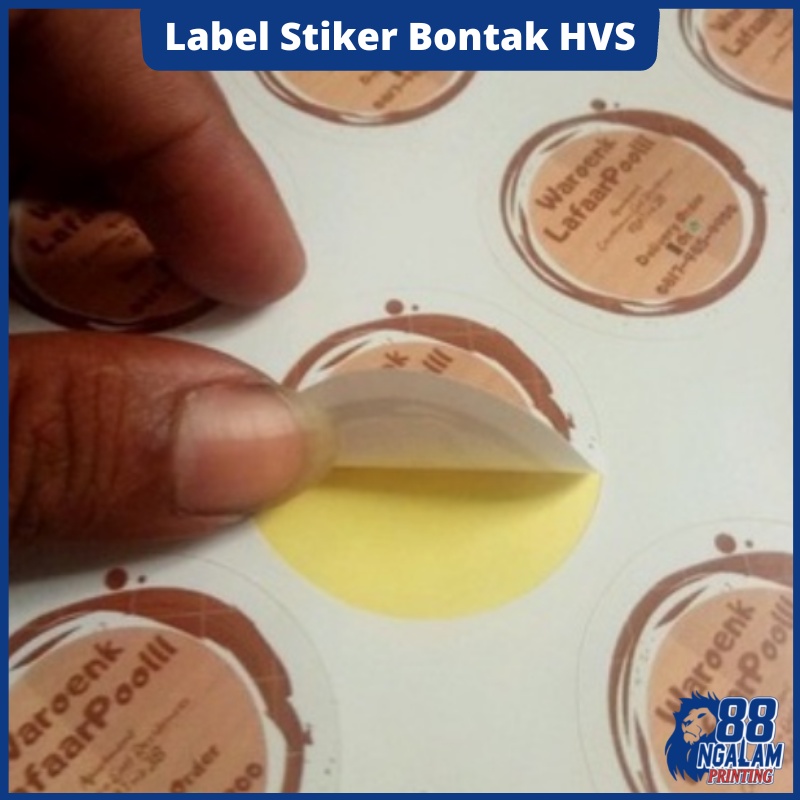 Cetak Stiker Label Murah / Stiker Bontak HVS / Stiker HVS A3+