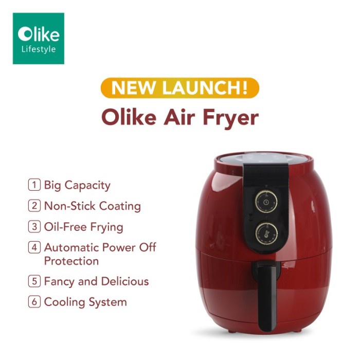 OLIKE AIR FYER PENGGORENG ELEKTRIK GARANSI RESMI OLIKE INDONESIA