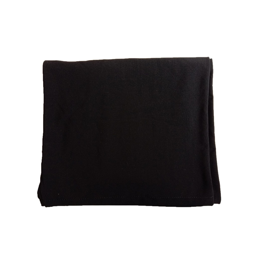 Jilbab Hijab Kerudung Bergo Instan Khimar Nadine Syari Jumbo Jersey Premium-Hitam