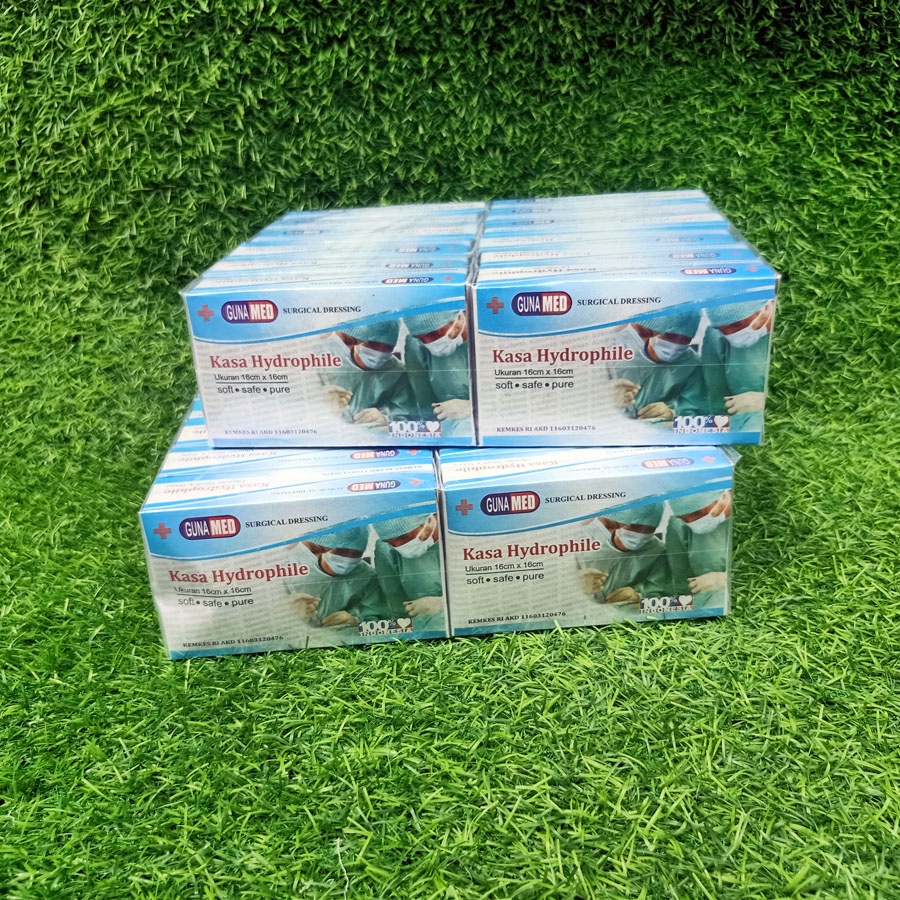 KASA STERIL GUNAMED 16CM x 16CM ISI 10 BOK/BAL