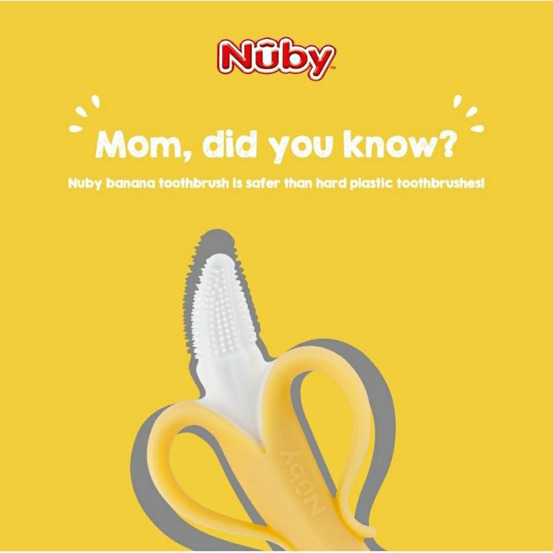 NUBY Nana Nubs Banana Teether Gigitan Bayi Pisang Baby Teething Toy