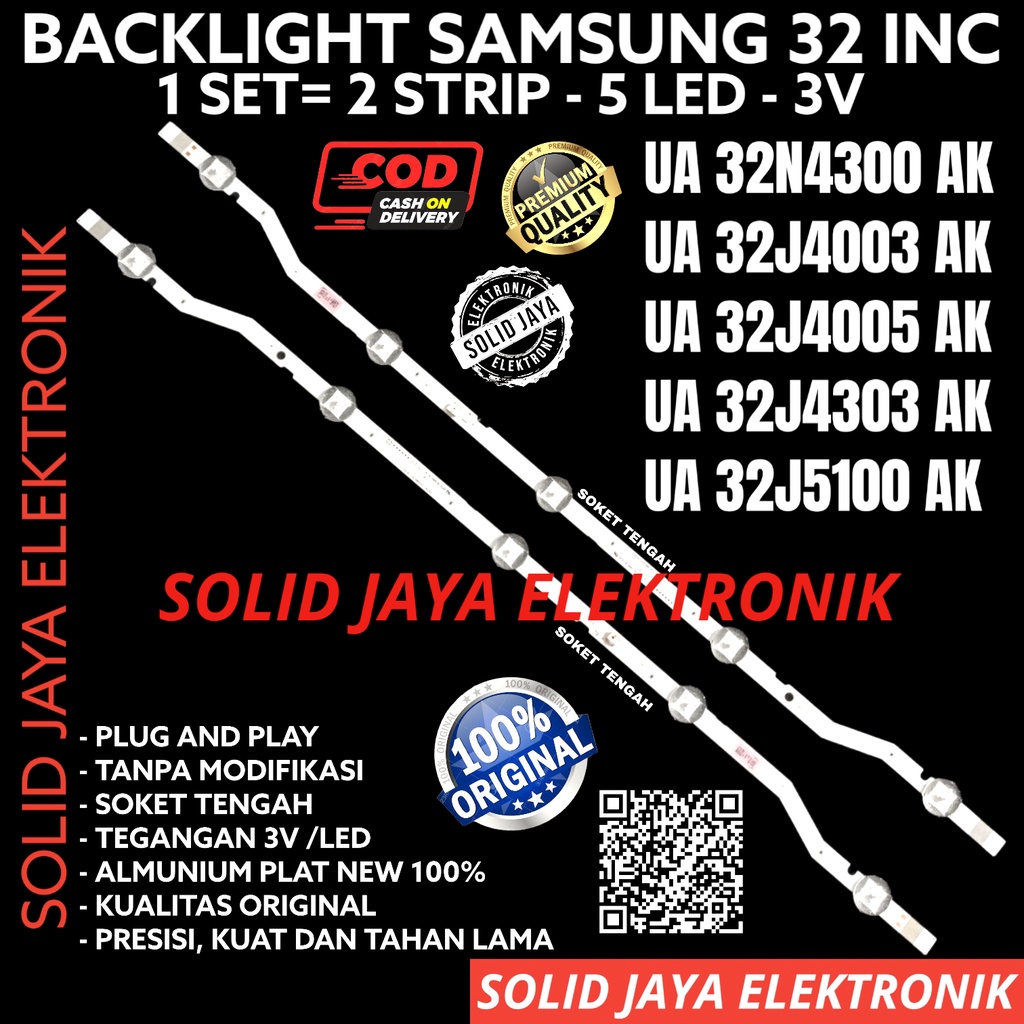 BACKLIGHT TV LED SAMSUNG 32 INC UA 32N4300 32J4003 32J4005 32J4303 32J5100 LAMPU BL 5K 3V 32J 32N 32J UA32N4300 UA32J4003 UA32J4005 UA32J4303 UA32J5100 UA-32N4300 UA-32J4003 UA-32J4005 UA-32J4303 UA-32J5100 32N4300AK 32J4003AK 32J4005AK 32J4303 AK 32J5100