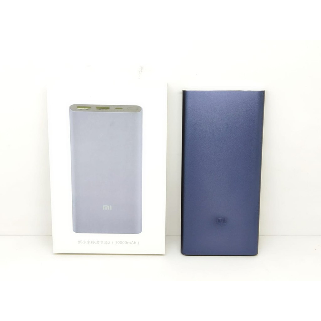 PowerBank Xiaomi 10000mAh Fast Charging Dual 2 USB Output with Cable Micro USB V8