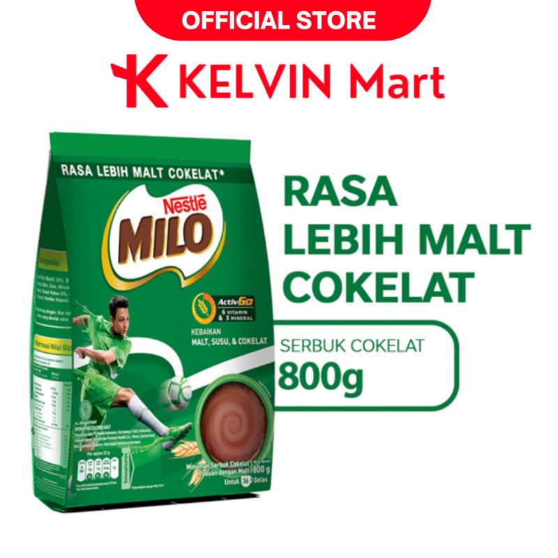 

Susu Milo Healthy Drink Energy Actigen-E Pck 800g | KELVIN Mart