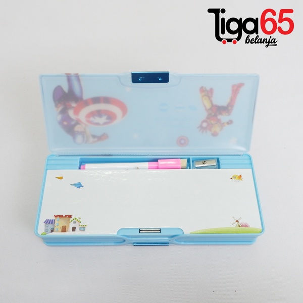 365 PENCIL CASE #40785 Tempat Pensil / Pouch Penyimpanan Besar / Pencil Case Magnet