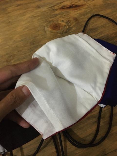 Masker Kain 3 Ply Dengan Kantong Filter Tissue