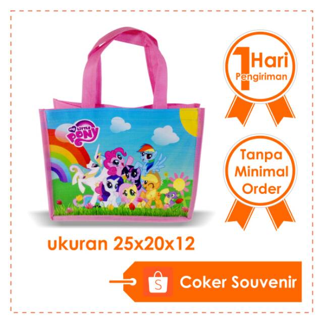 

Souvenir tas ultah Goodie bag little pony