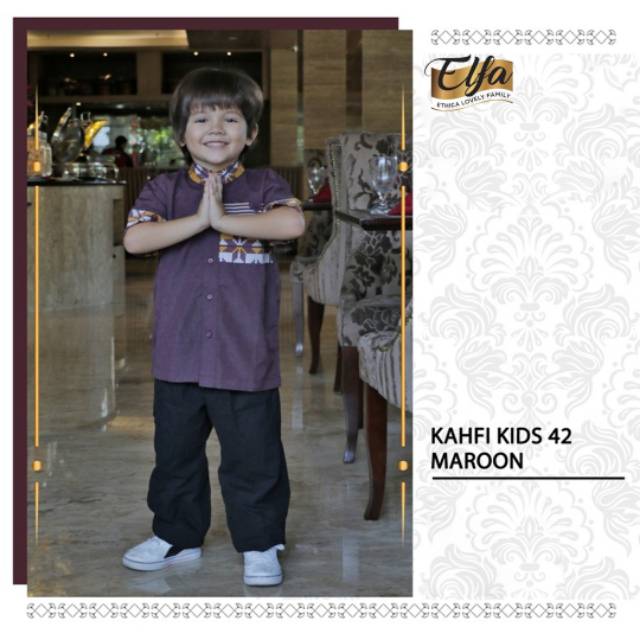 Kahfi Kids 42 Maroon ( Sarimbit Elfa 74 Biru )