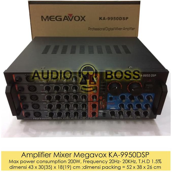 Amplifier Ampli Mixer Megavox KA-9950DSP KA 9950 DSP KA 9950DSP