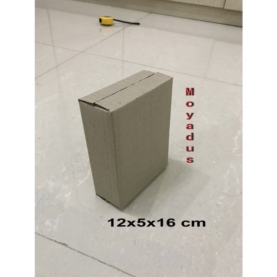 

kardus/karton/box uk. 12x5x16 cm untuk packing, singelwall polos