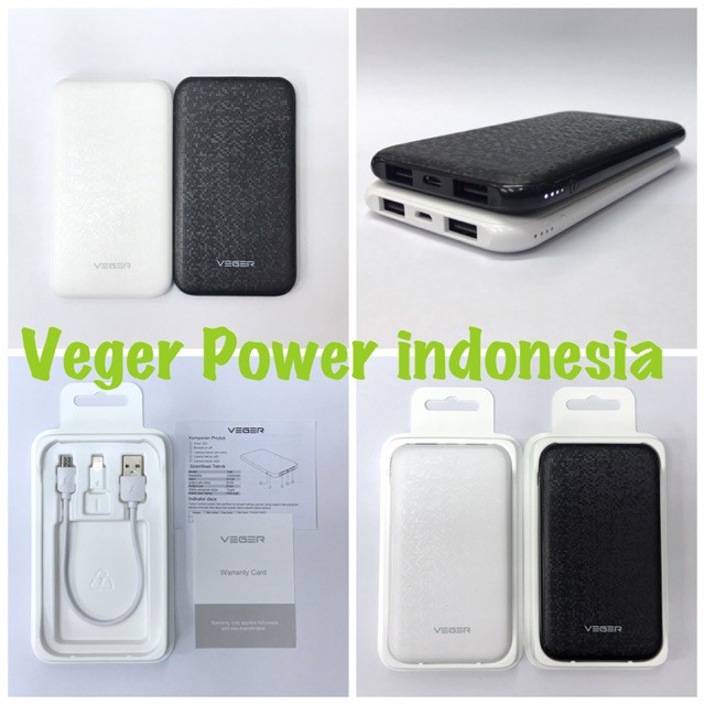 Power Bank Veger 25000mAh Original Garansi Resmi 1th Original Fast Charging nu Ramadhan Sale!