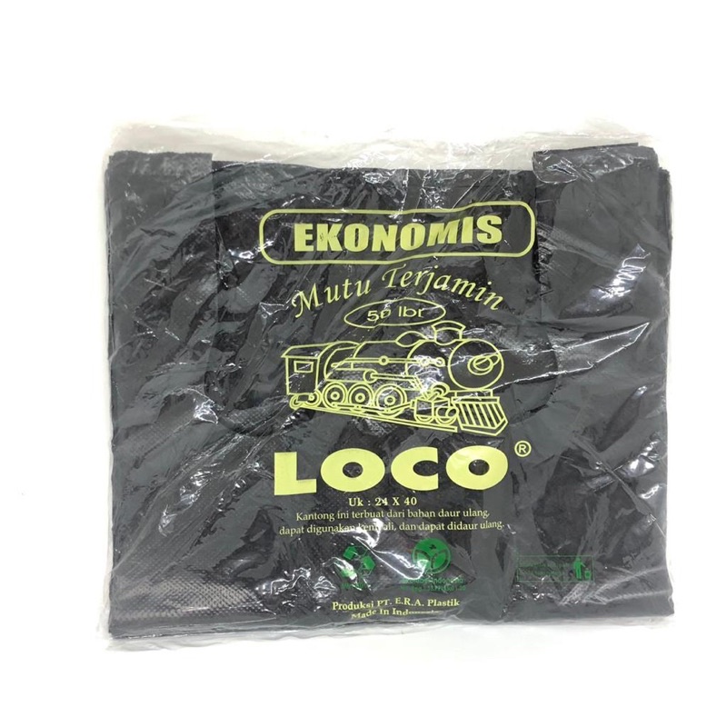 KANTONG PLASTIK KRESEK HITAM EKONOMIS UK 17 24 28 35 ISI 50LEMBAR PROMO SEN