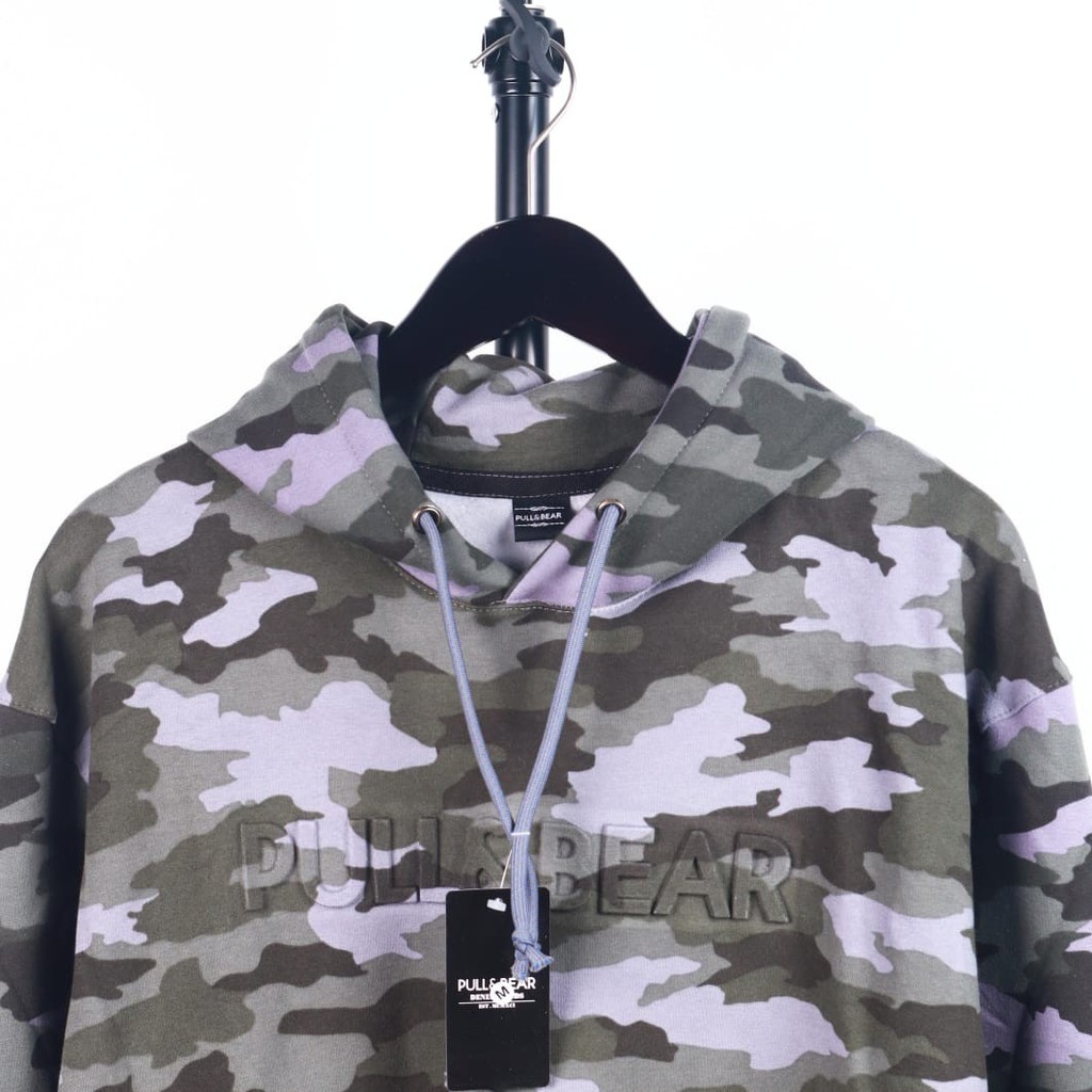 JAKET SWEATER HOODIE BSTR PREMIUM PULL and BEAR EMBOSS CAMO UNISEX GOOD QUALITY