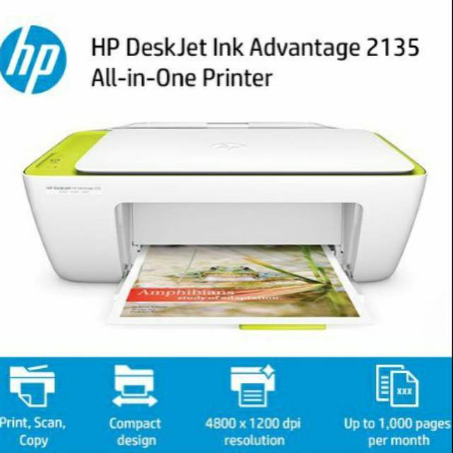 PRINTER HP DEKSJET INK ADVANTAGE 2135 ALL IN ONE