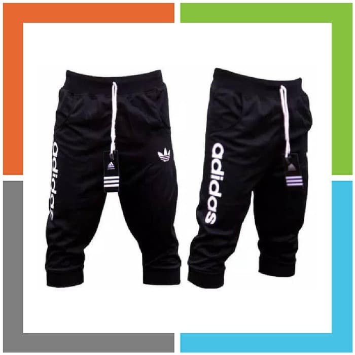 Jogger pants pria LEGGING OLAHRAGA ADIDAS 34 SWEATPANTS JUMBO S Jogger BEST SELLER Trening Celana Pr