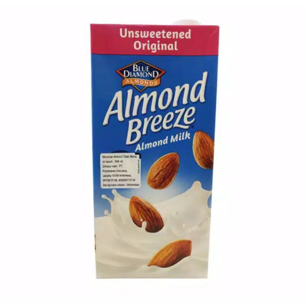 

BLUE DIAMOND ALMOND BREEZE ALMOND MILK UNSWEETENED ORIGINAL 946ML / SUSU ALMON UNSWEETENED ORIGINAL