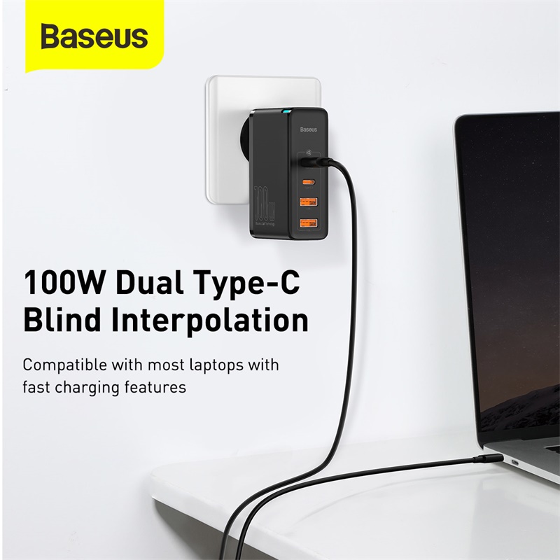 Baseus Gan 2 Pro Quick Charger 100W Type C USB 4 Output