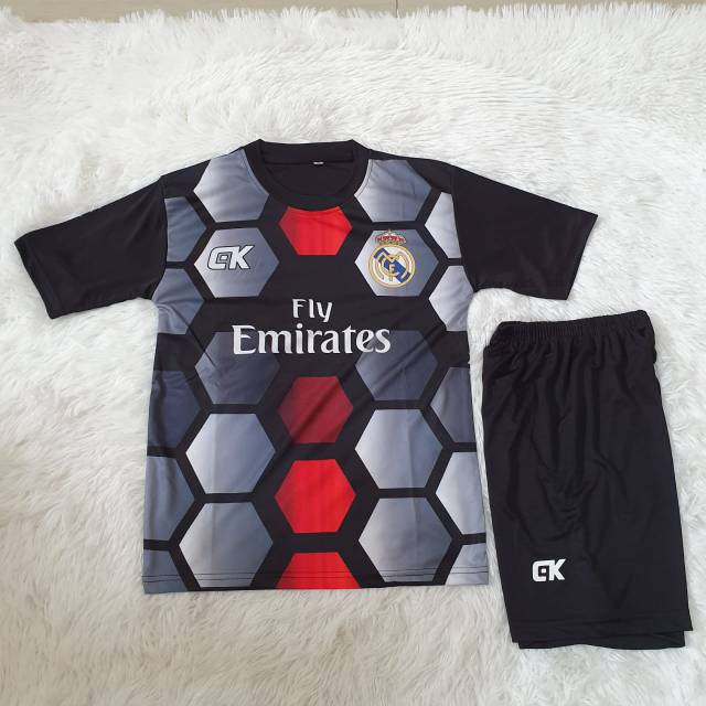 STELAN BAJU  BOLA  ANAK  SML REAL MADRID PRINTING Shopee 