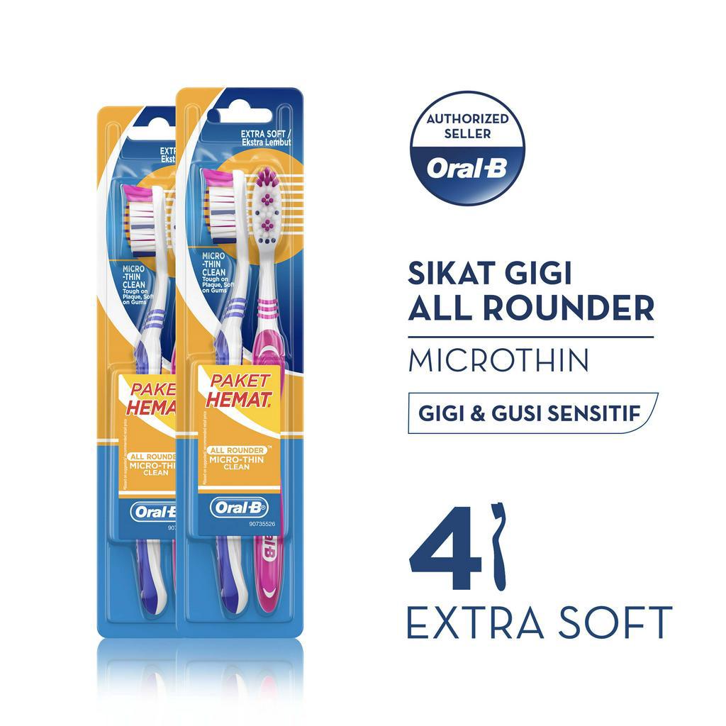 Oral-B Sikat Gigi All Rounder Microthin 2s x 2