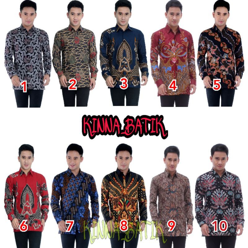 Bswart Batik Hrb009 Kenongo Hem Pendek Padi Pekalongan M L Xl Xxl Batik Pria Murah Modern Grosir