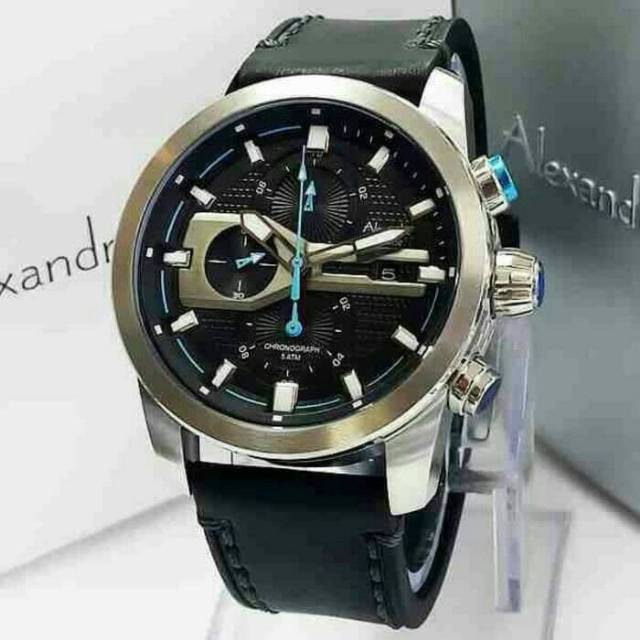 JAM TANGAN PRIA ALEXANDRE CHRISTIE AC 6270 BLACK SILVER