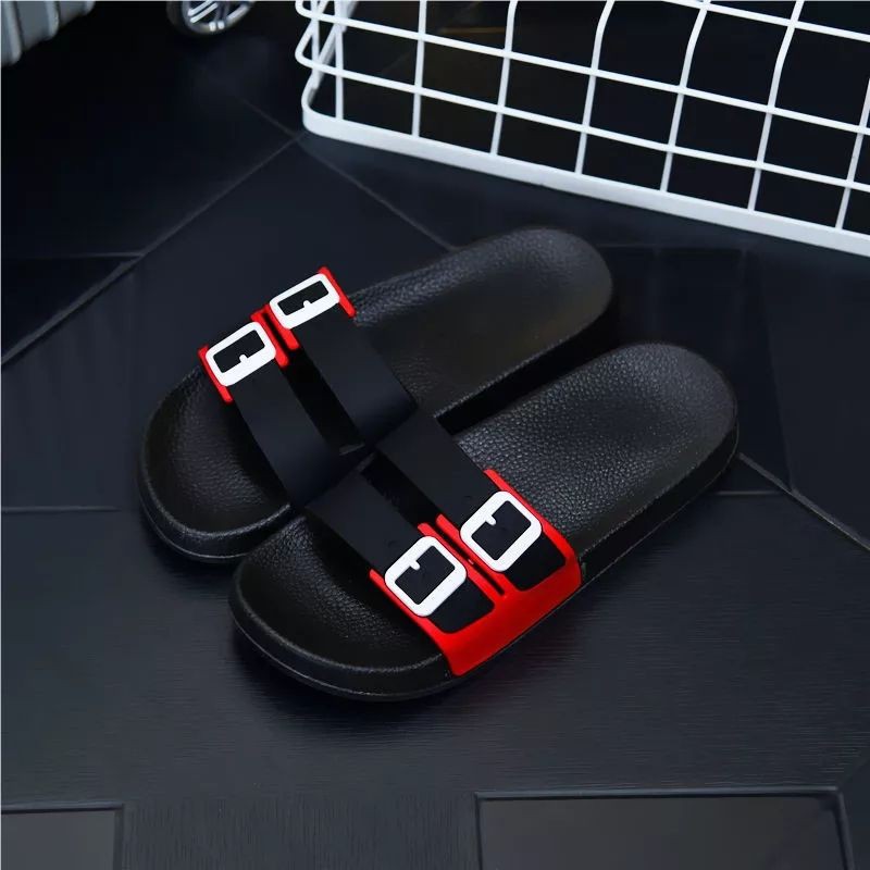 Slip sandal flip plop karet wanita terbaru gesper 2