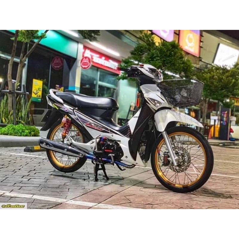 striping wave 125s Supra x 125 putih hitam