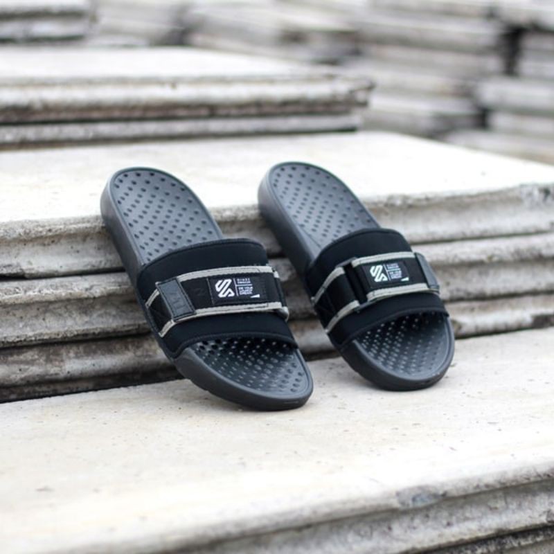 Bos - Sandal Slide Kasual Pria Sendal Casual Original Lokal Produk Cibaduyut Bandung Terbaru