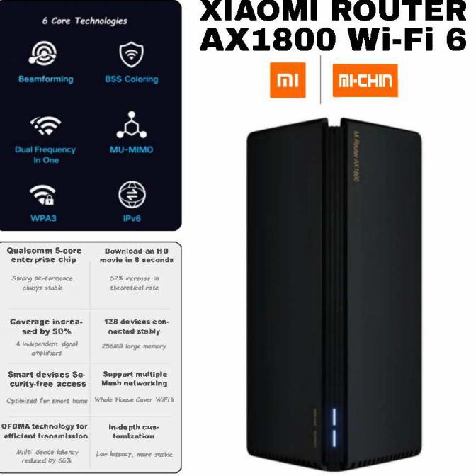 Xiaomi Router Ax1800 Wi-Fi 6 Fully Upgraded - Mi Wifi Cisiimart