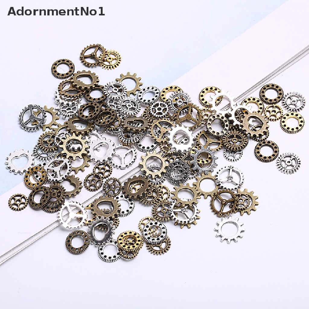 (AdornmentNo1) 100pcs / Set Roda Gigi Mini Gaya Antik / Steampunk Untuk Membuat Perhiasan DIY