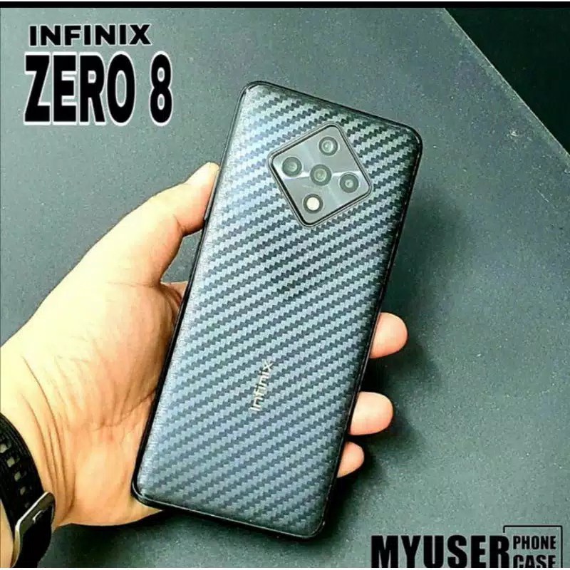 GARSKIN INFINIX ZERO 8 BACK SKIN CARBON ANTI GORES BELAKANG