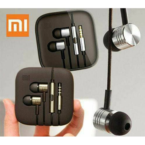 Headset Xiaomi piston ada mic buat telephone suara bass trible bisa buat handphone colokan jack 3,5