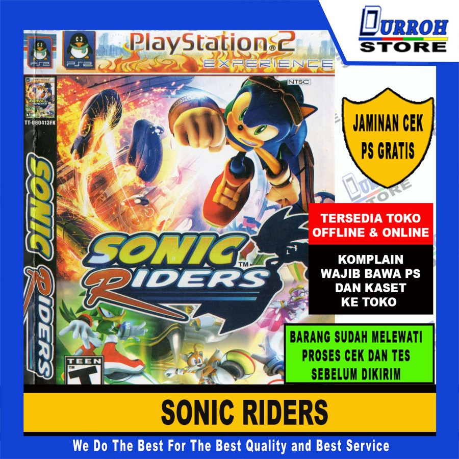 KASET GAME PS 2 Sonic Riders