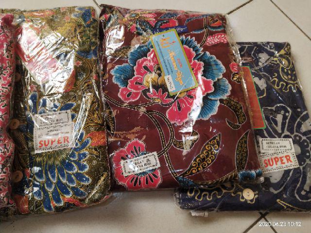 Stelan Celana Kulot Jumbo Ll Kencana Ungu Lebel Biru