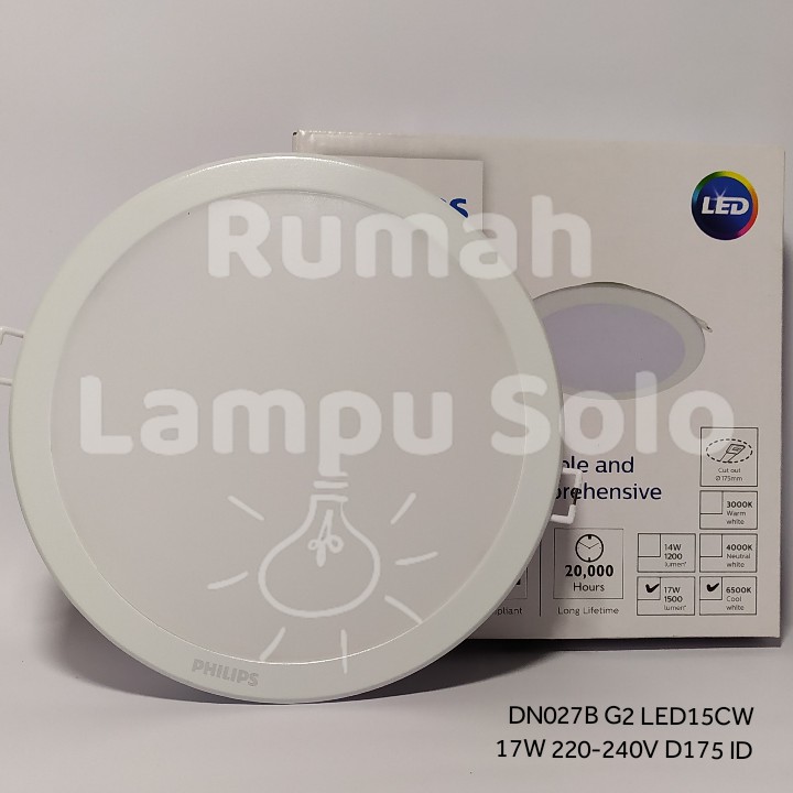 PHILIPS DOWNLIGHT INBOW DN027B G2 LED15/CW 17W PUTIH