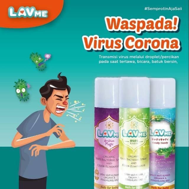 Lavme Disinfectant Spray Anti Kuman Anti Virus Anti Bacteri Lav Me Disinfectant 400ml