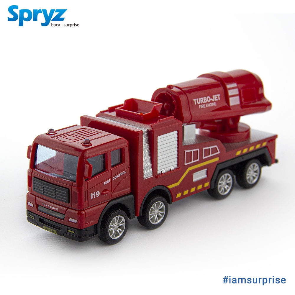 Spryz Construx 1:55 Truk Pemadam - D Mainan Miniatur