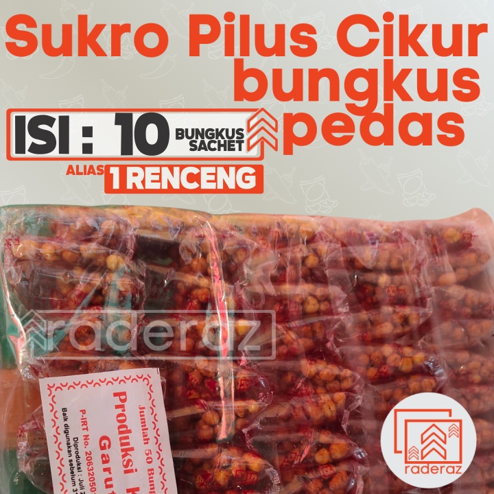 

1Renceng (10bungkus kecil) sukro CIKUR BALL rasa PEDAS Sari Rasa Garut by RADERAZ (bisa GROSIR bisa COD)