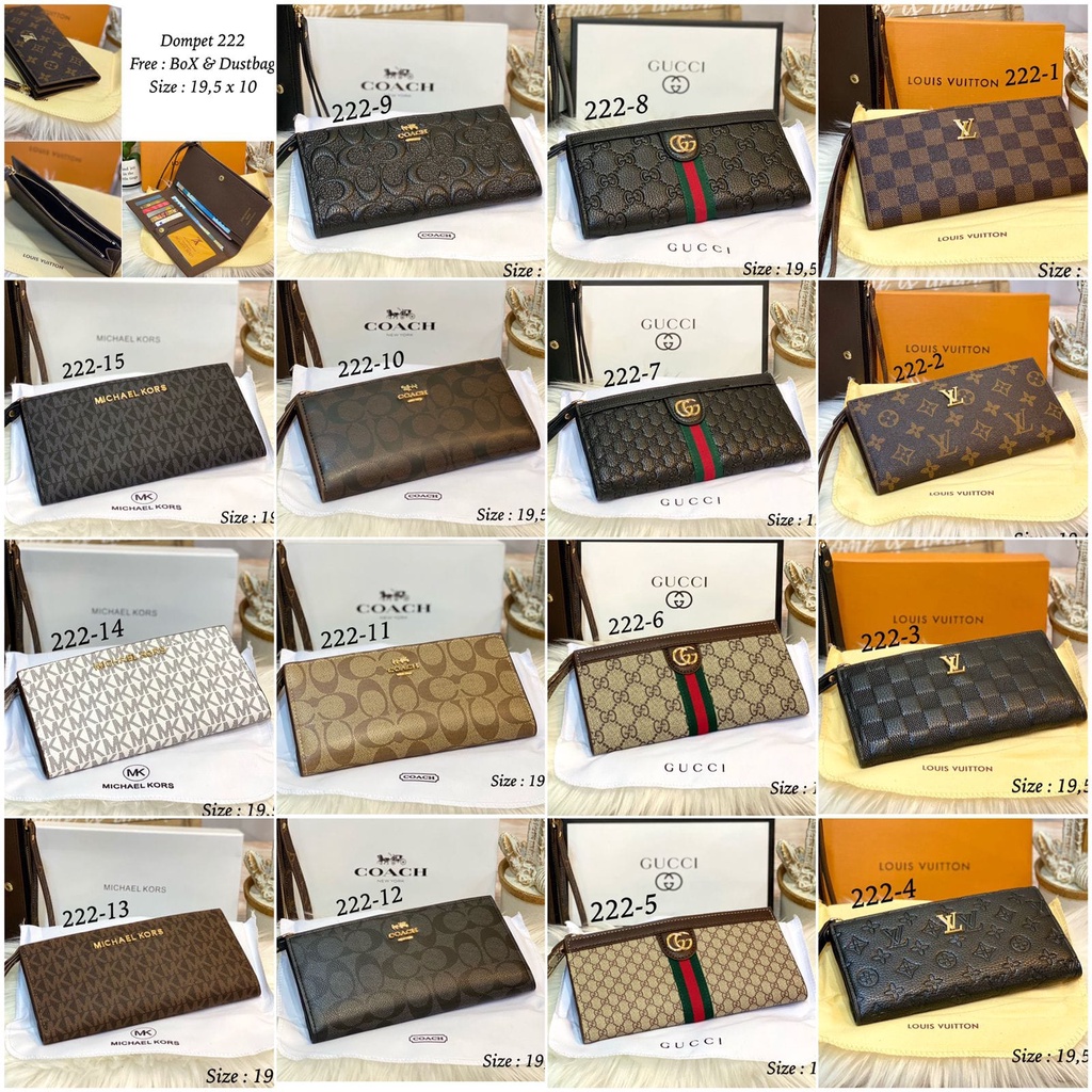 Dompet Panjang Lipat 2 Kode 222 Free Box