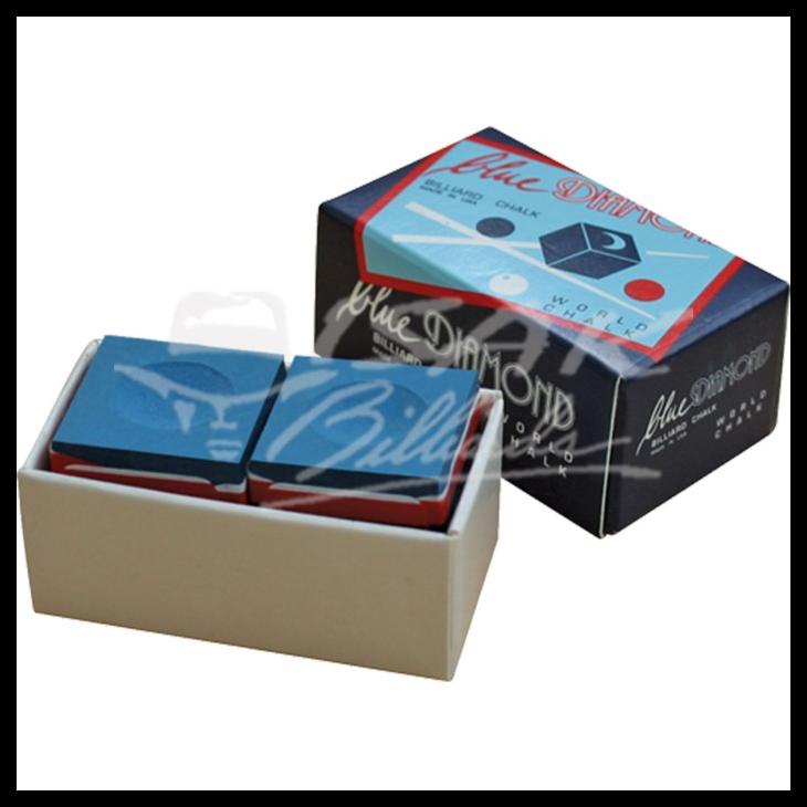 

BLUE DIAMOND CHALK - 2 PIECE BILLIARD CHALK - KAPUR BILIAR - BIRU KODE 401