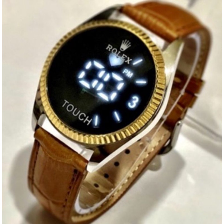 Jam Tangan Touch Screen Kulit