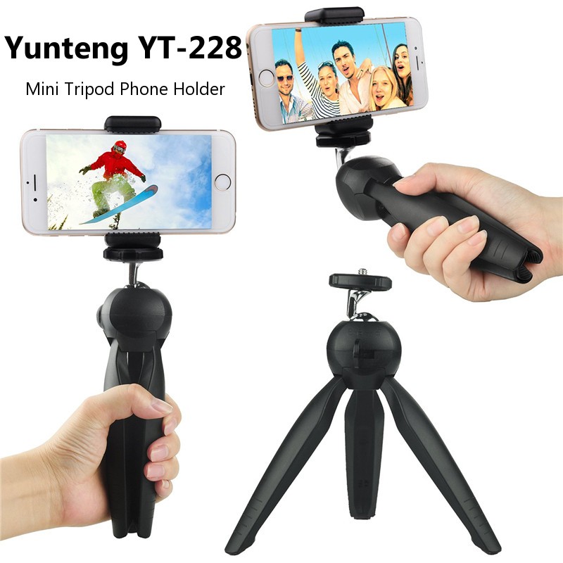 Tripod Mini YT228 + Holder U dudukan hp Selfie