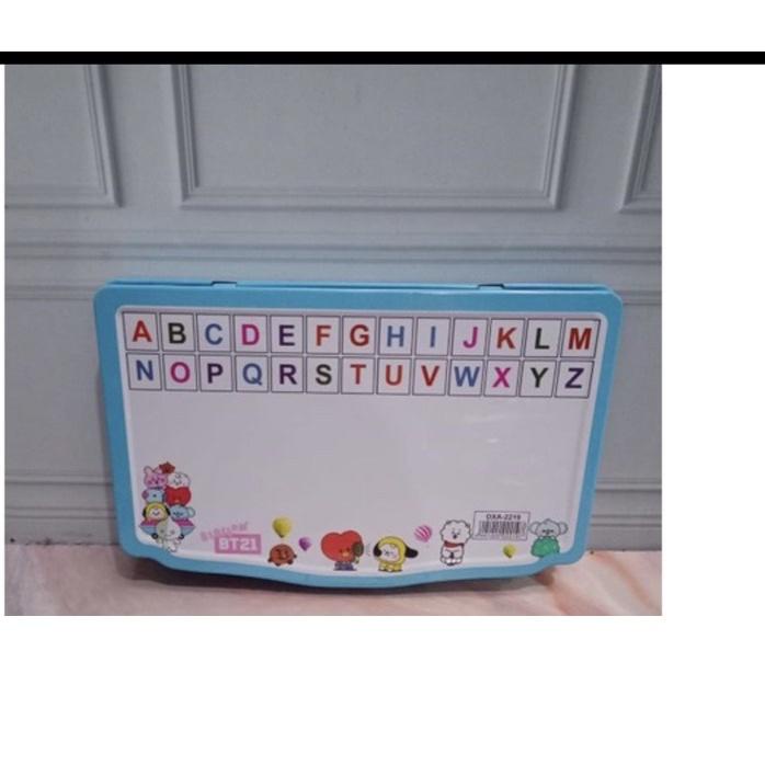 

ダ JUMBOO KOTAK PENSIL KALENG + PAPAN TULIS + ISI / pencil case set white board Hot Sale