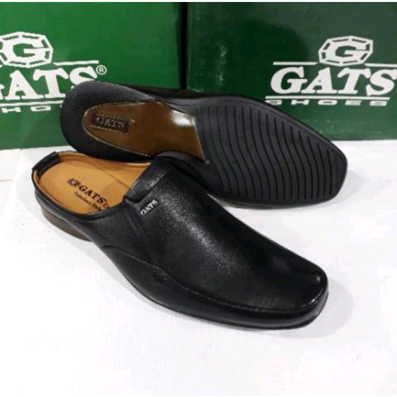 Sepatu sandal slop lancip GATS ZU-0061 original kulit